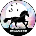 Motiv: Pferd Silhouette Laufend von Deintortenbild – Tortenaufleger, Tortenfoto, Tortenbild, personalisiert & individuell bei Deintortenbild.de