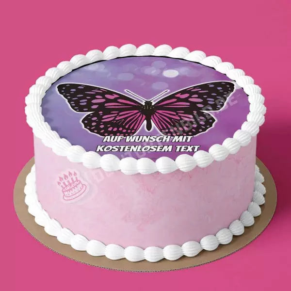 Motiv: Schmetterling Lila von Deintortenbild – Tortenaufleger, Tortenfoto, Tortenbild, personalisiert & individuell bei Deintortenbild.de