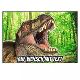 Rechteck Motiv: Dinosaurier - Deintortenbild.de Tortenaufleger aus Esspapier: Oblate, Zuckerpapier, Fondantpapier