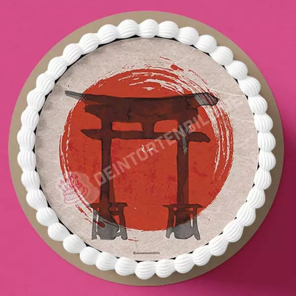 Motiv: Traditionelles Japanisches Tor Tortenbild