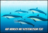 Rechteck Motiv: Delfine Unterwasser Tortenbild