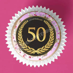 Muffinaufleger Motiv: Jubiläum 50 Jahre