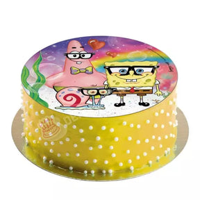 Tortenaufleger Von Dekora Mit Dem Motiv: Glasses Bob Sponge Wafer Cake Decorating Disc In 20 Cm