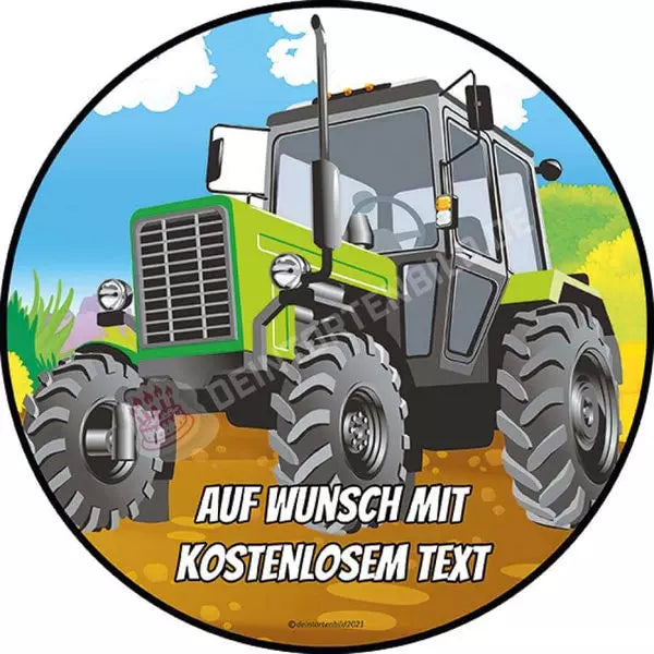 Motiv: Traktor Grün Tortenbild