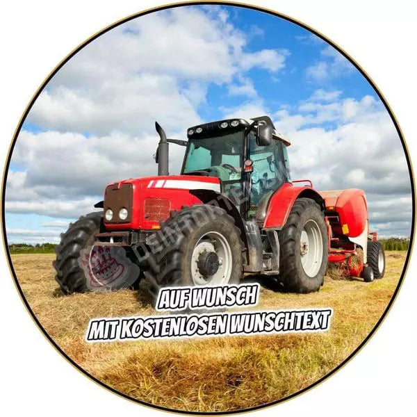 Motiv: Traktor Oblate Tortenbild