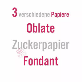 Muffinaufleger Motiv: Einhorn pink - Deintortenbild.de Tortenaufleger aus Esspapier: Oblate / 15x5cm, Zuckerpapier / 15x5cm, Fondantpapier / 15x5cm