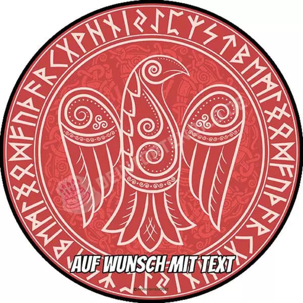 Motiv: Wikinger Symbole Odins Rabe Tortenbild