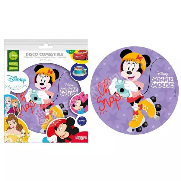 Tortenaufleger Von Dekora Mit Dem Motiv: Disney Minnie Mouse In 20 Cm Lizenz Tortenbild