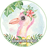 Motiv: Baby Flamingo - Deintortenbild.de Tortenaufleger aus Esspapier: Oblatenpapier, Zuckerpapier, Fontantpapier