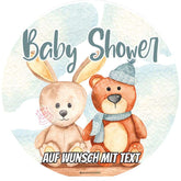 Motiv: Baby Shower - Plüschtiere Tortenbild
