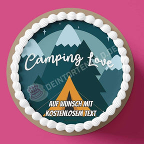 Motiv: Camping Love - Zelten Tortenbild