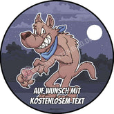 Motiv: Cartoon Wolf Braun - Deintortenbild.de Tortenaufleger aus Esspapier: Oblatenpapier, Zuckerpapier, Fondantpapier