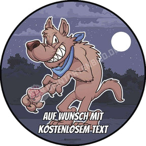 Motiv: Cartoon Wolf Braun Tortenbild