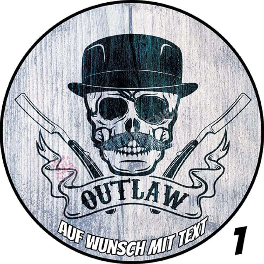 Motiv: Gentleman / Outlaw Schädel Tortenbild