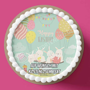 Motiv: Happy Easter - Frohe Ostern Tortenbild