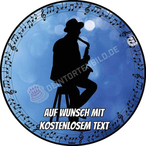 Motiv: Musik - Jazz Spieler Tortenbild