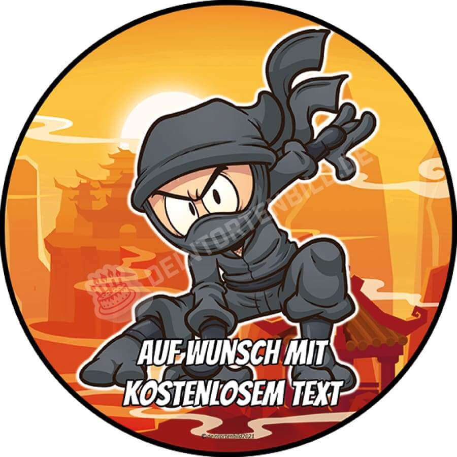 Motiv: Ninja (Version1) Tortenbild