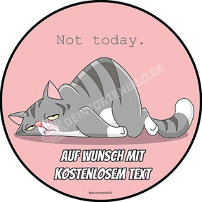 Motiv: Not Today - Faule Katze Tortenbild