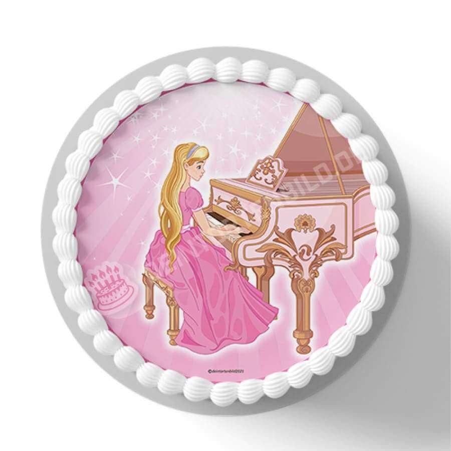Motiv: Prinzessin Am Klavier Tortenbild