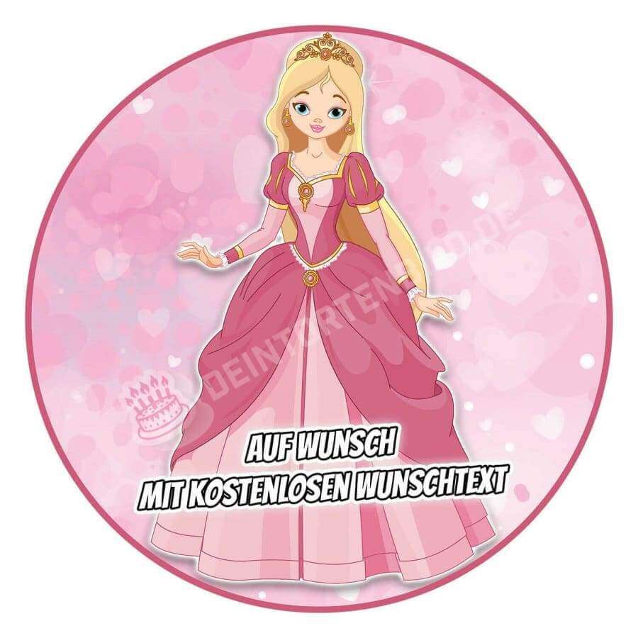 Motiv: Prinzessin Pink Oblate Tortenbild